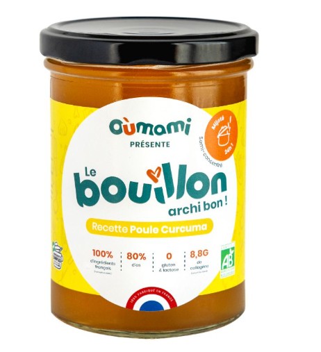 Bouillon poule curcuma bio - 1